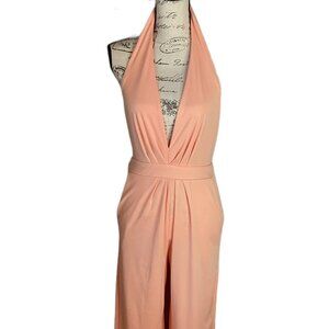 Gorgeous Salmon Colored Halter Top Jumpsuit NWT